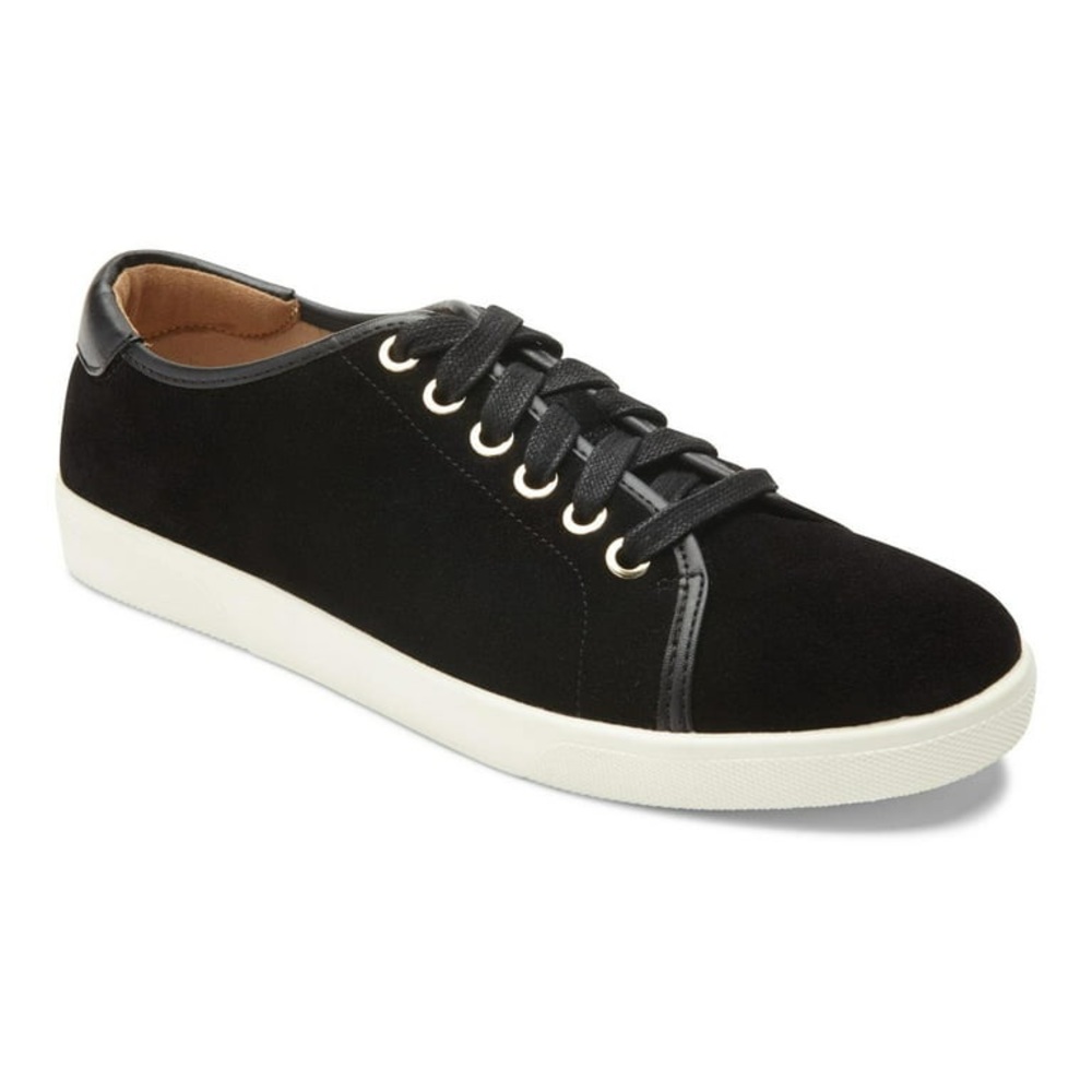 Vionic Brinley Black Suede Sneakers | 7